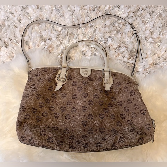 🔥Vintage MCM Brown Canvas Crossbody - Picture 1 of 16